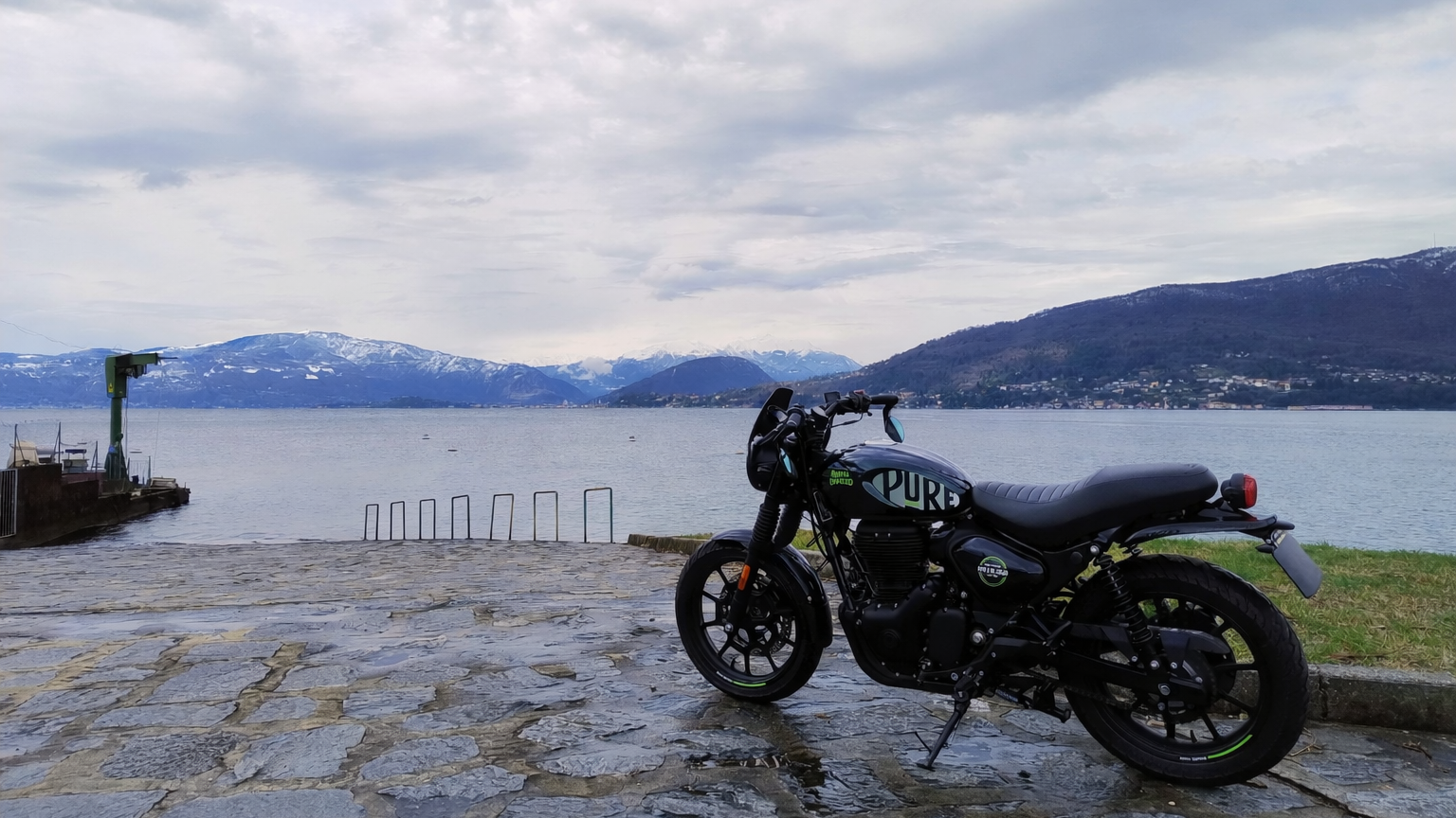 Royal Enfield returning from the Lake Maggiore ride in Valcuvia